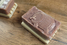 Load image into Gallery viewer, Bourbon barrel handmade soap - dragon milk scent