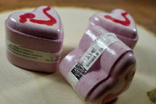 Load image into Gallery viewer, Heart Bath bomb - 4.5 oz - Bite me! Scent