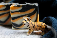 Load image into Gallery viewer, Tiger stripe handmade soap