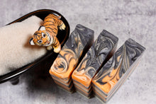 Load image into Gallery viewer, Tiger stripe handmade soap
