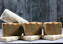 Load image into Gallery viewer, Pine Tar & Oatmeal handmade soap