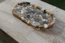 Load image into Gallery viewer, Trinket tray/rolling tray/soap dish - River rocks
