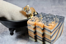 Load image into Gallery viewer, Tiger stripe handmade soap
