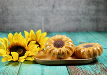 Load image into Gallery viewer, Sunflower handmade soap
