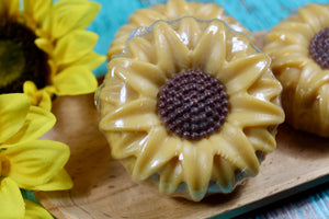 Sunflower handmade soap
