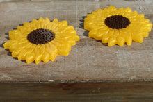 Load image into Gallery viewer, Sunflower resin coasters - set of 2
