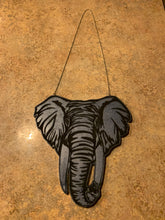 Load image into Gallery viewer, Resin Elephant wall hanging
