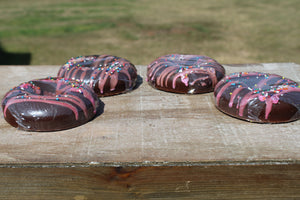 Chocolate Donut with sprinkles handmade soap