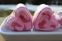 Load image into Gallery viewer, Heart Bath bomb - 4.5 oz - Bite me! Scent
