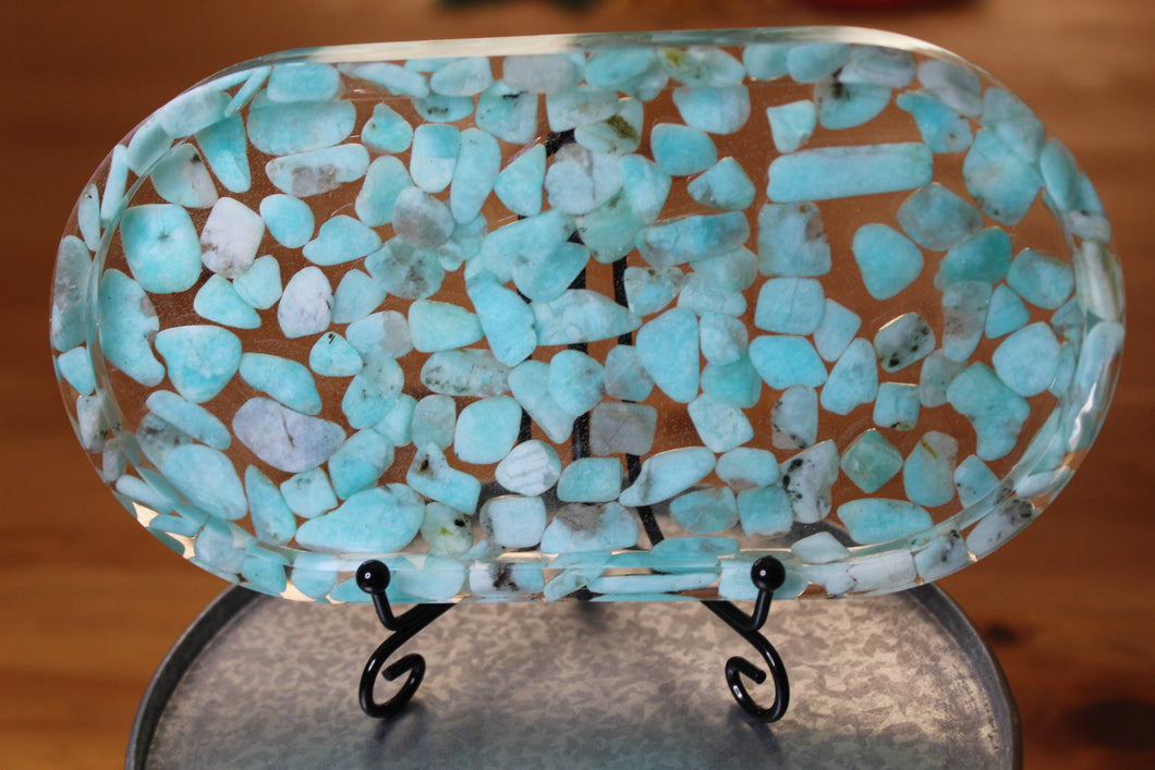 Trinket tray/rolling tray/soap dish - Tianhe Stone Crystal
