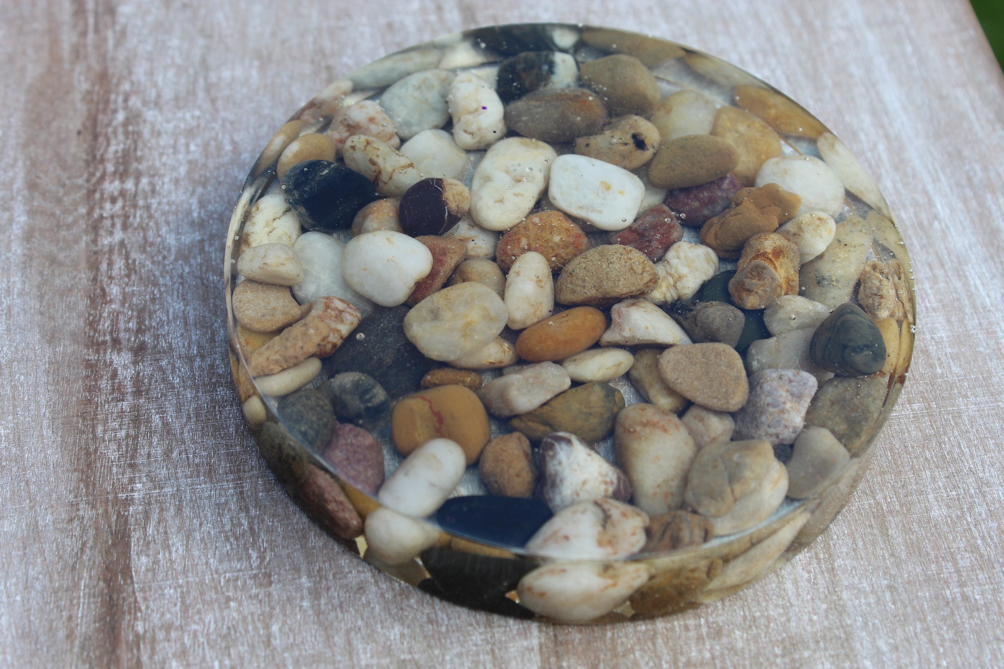 Resin and Stone Coasters-Square Coasters-Set of 4 or 9 Drink Coaster-A -  Flesh & Blooms