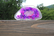 Load image into Gallery viewer, Resin geode coaster - purple

