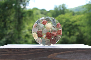 Resin stone coasters
